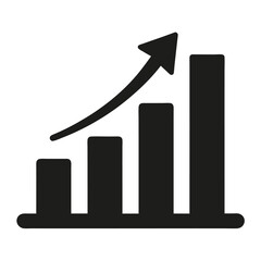 Ascending Bar Graph Showing Business Growth and Success
