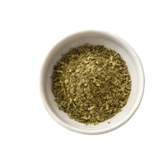 Dried oregano seasoning isolated on transparent background