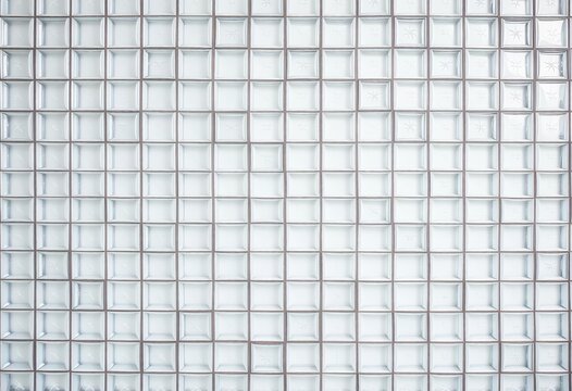 Seamless texture of a pristine white glass block wall, offering ample copy space, abstract, pattern - Powered by Adobe