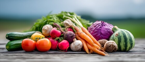 A row of pumpkins and turnips are piled up on the ground