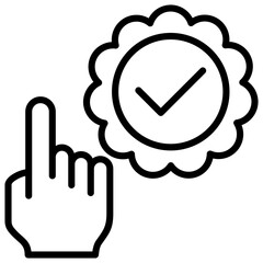 User Friendly Outline Icon