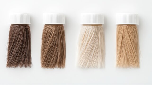 Hair Color Swatches: Brown, Blonde, and Light Shades for Dyeing and Styling hair color hair swatches