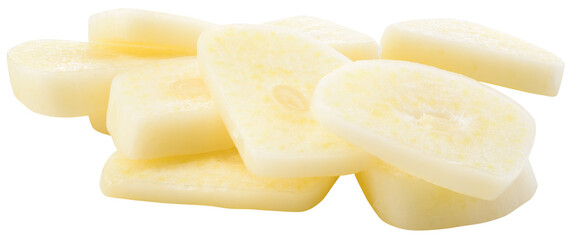 Garlic clove png. Peeled chopped garlic cloves on white or transparent background. Perfect...