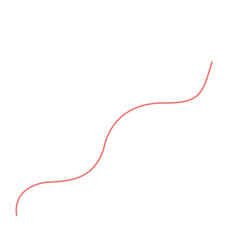 red curved line illustration