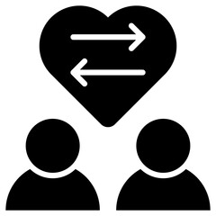 Relationship Glyph Icon