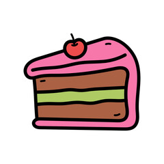 Cake Slice Illustration