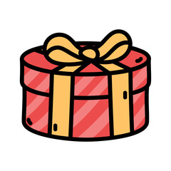 Red Gift Box Clipart