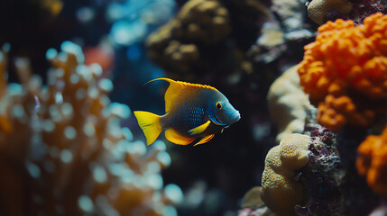 Fototapeta premium Vibrant coral reef fish