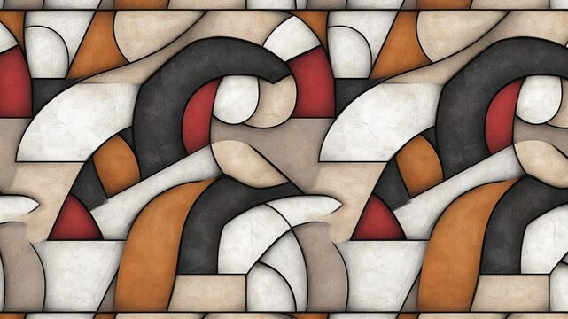 Abstract Geometric Tile Loop Animation Background