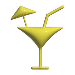 Beverage icon with citrus twist