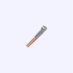 Pipe wrench icons flat vector design