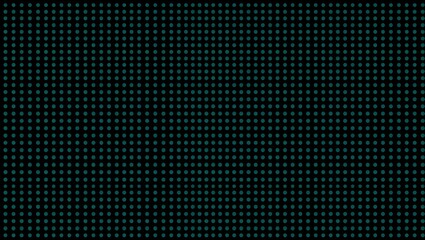 Dark background with a pattern of evenly spaced small green dots covering the entire surface area