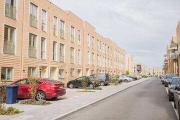 New build apartments at the Grahame Park Estate in London, England