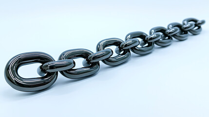 Obraz premium фоновое изображение стальная цепь на белом фоне