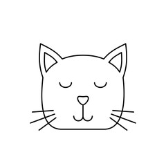 Minimalist Doodle Cat
