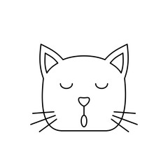 Minimalist Doodle Cat