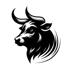 vector illustration of a bull