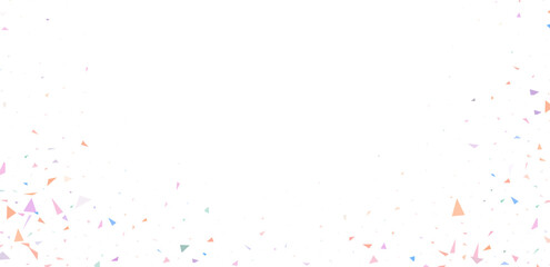 Happy Round Decoration Desig Celebrate Confetti Transparent Vector White Background. Fun Rain Pattern. Abstract Dust Backdrop