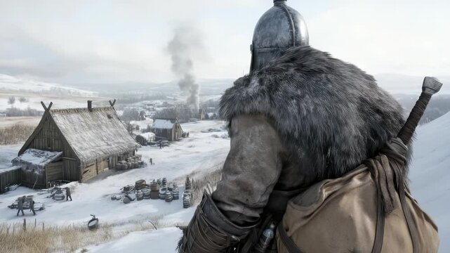 Viking saga: warrior spirit, Slav fighter, brave man, seafarer strength, medieval era, Scandinavian voyager, Varangian legend, Normanni hero, ocean journey, ancient courage