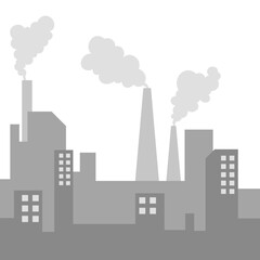 Obraz premium Air Polution City