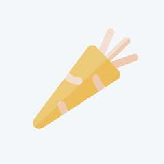 Icon Carrot. related to Fruits and Vegetables symbol. flat style. editable