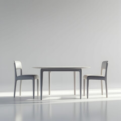 Highly detailed 3D rendering of a solitary