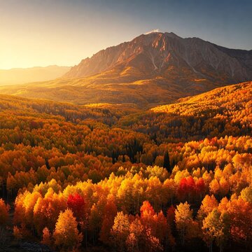 Golden autumn in Ziarat cloaks every tree in passionate flames, celebrating life&rsquo;s final beauty before winter&rsquo;s silence.
