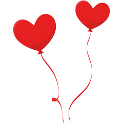 Valentine Love Balloon with Ribbon