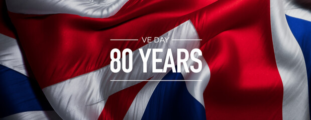 Commemorative VE Day Flags: 80th Anniversary of WWII Victory in Europe