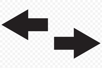 Arrows data transfer icon, exchange arrow icon. Left right arrows. Swap icon with two arrows vector design and illustration.