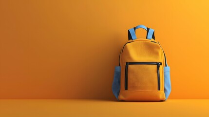 Chic backpack frame template offers stylish organization for students at the start of school.