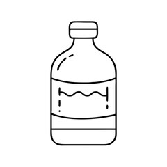 bottle of zamzam water icon, bottle of zamzam water line art - simple line art of bottle of zamzam water, perfect for bottle of zamzam water logos and icons