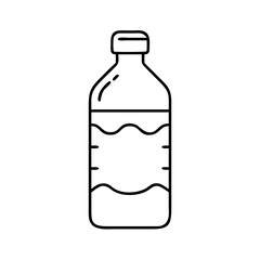 bottle of zamzam water icon, bottle of zamzam water line art - simple line art of bottle of zamzam water, perfect for bottle of zamzam water logos and icons