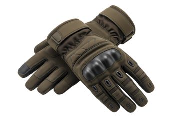 Durable Tactical Gloves: Outdoor & Motorcycle Protection on Transparent  background