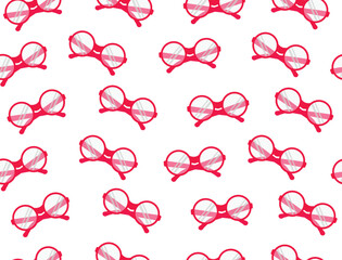 Seamlass pattern featuring stylish sunglasses.Trendy summer vibe,perfect for fabric design,wallpapers,packaging,and fashion accessories.Colorful and playful design suitable for beach and holiday-theme