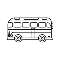 freedom riders bus icon, freedom riders bus line art - simple line art of freedom riders bus, perfect for freedom riders bus logos and icons