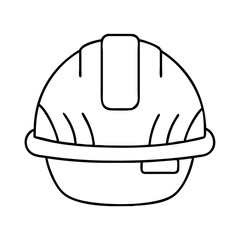 hard hat for workers icon, hard hat for workers line art - simple line art of hard hat for workers, perfect for hard hat for workers logos and icons