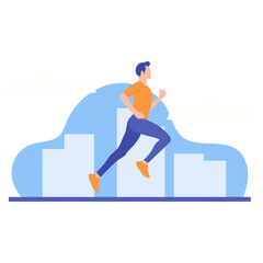 Jogging Illustration