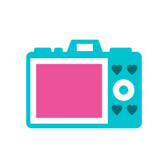 Cute Camera Vector Illustration, camera design