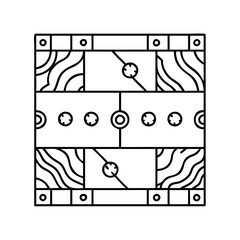 marble floor of the haram icon, marble floor of the haram line art - simple line art of marble floor of the haram, perfect for marble floor of the haram logos and icons