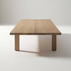 Contemporary table design with a unique wood texture.