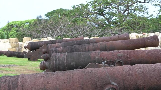 old cannon in the fortress