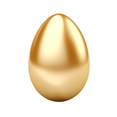 golden egg isolated on white