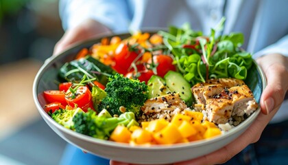 Healthy and Delicious Chicken and Vegetable Bowl A Nutritious Meal Prep Idea for a Balanced Diet