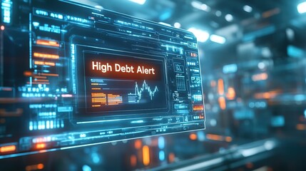 Obraz premium Financial Crisis Alert