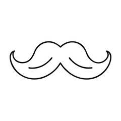 mustache icon, mustache line art - simple line art of mustache, perfect for mustache logos and icons