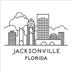 Obraz premium Urban Charm of Jacksonville: Florida’s Hidden Gem