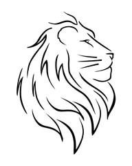 lion head vector