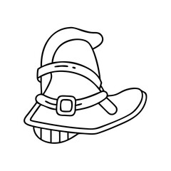 pilgrim s sandal icon, pilgrim s sandal line art - simple line art of pilgrim s sandal, perfect for pilgrim s sandal logos and icons
