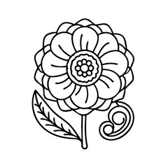 poppy brooch icon, poppy brooch line art - simple line art of poppy brooch, perfect for poppy brooch logos and icons